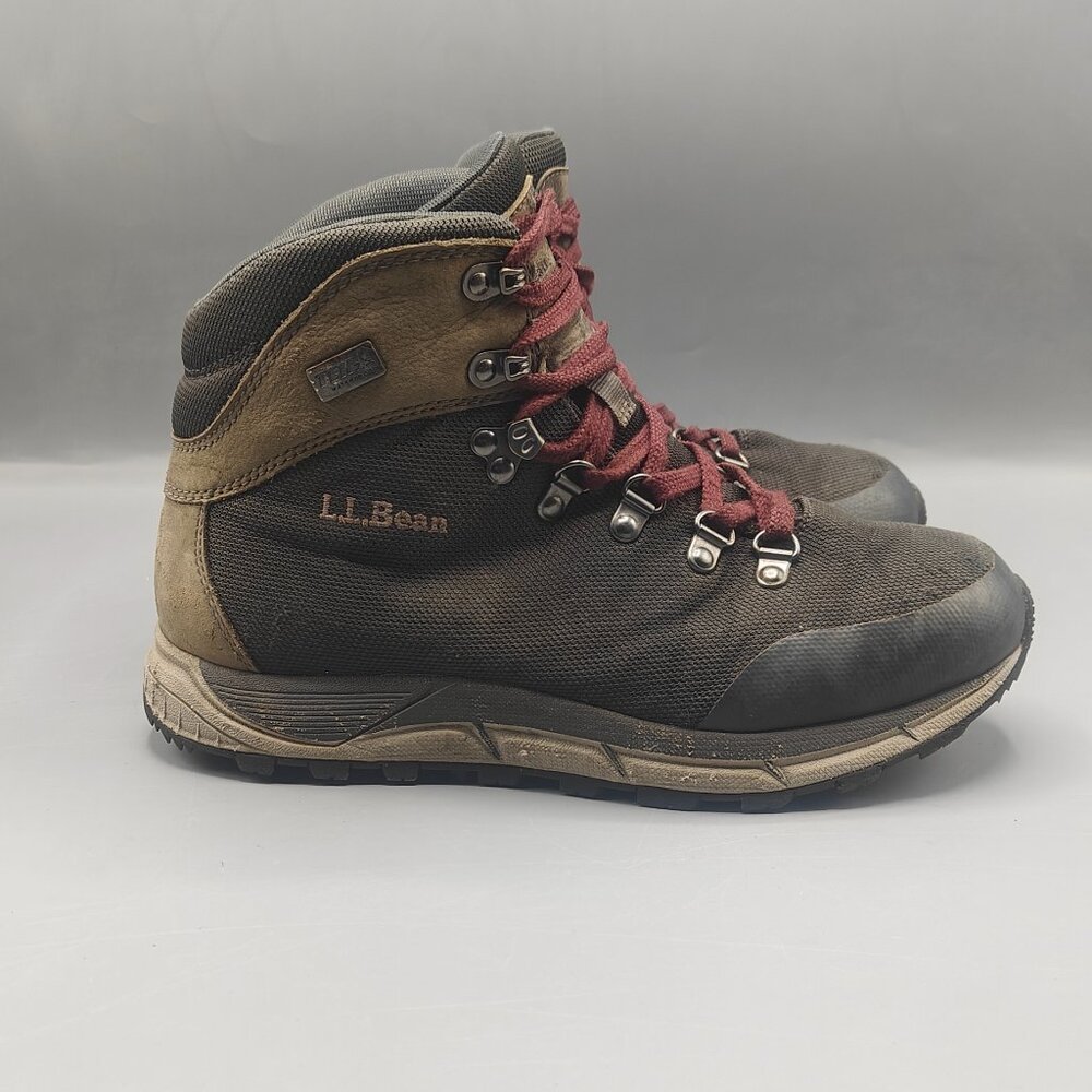 ll bean alpine women's size 7.5 US shoes gray waterproof hiking boots pre-owned